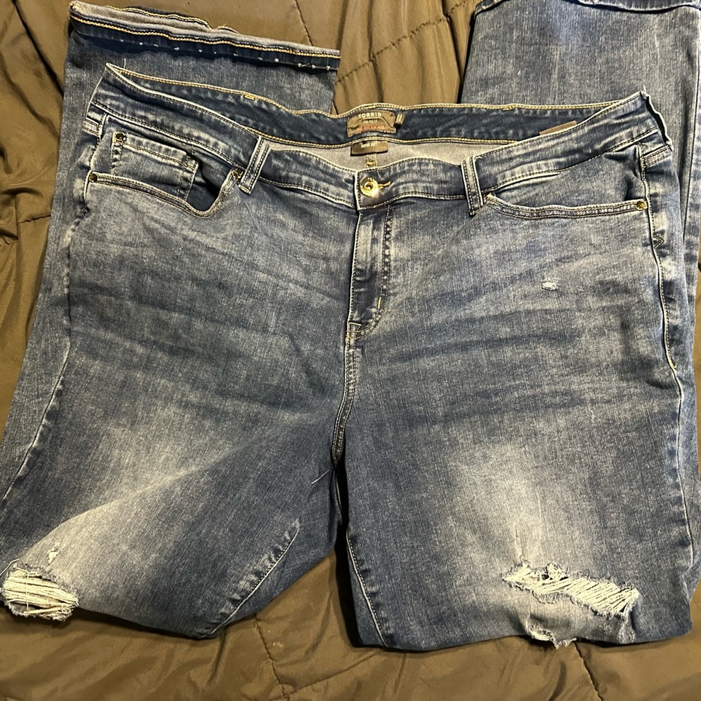 TORRID Jeans - Flare Legged - 24W  - Plus Size Jeans - Stretch Denim